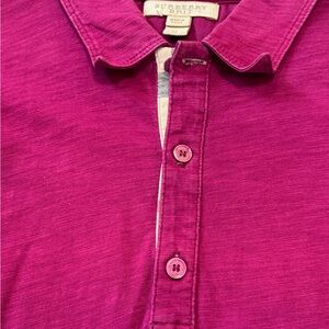 Burberry Men's Magenta Polo Shirt